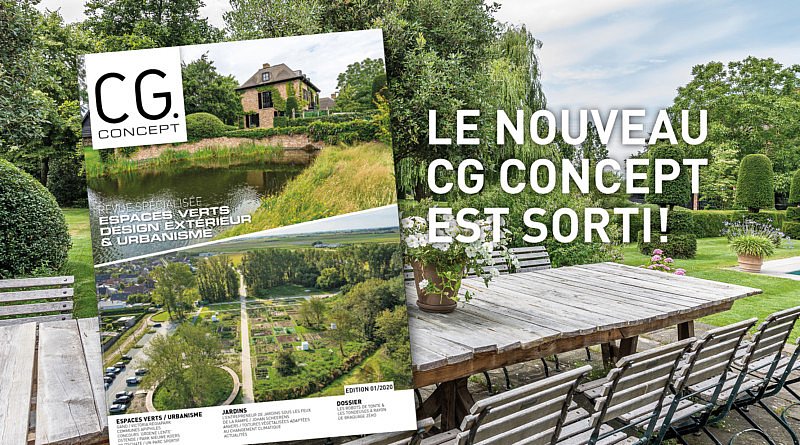 Revue spécialisée espaces verts design extérieur urbanisme jardinage secteur vert professionnels jardins dossier les robots de tonte les tondeuses à rayon de braquage zéro entrepreneur de jardins Johan Scheerens changement climatique annuaire de l'architecture du paysage CG Concept magazine dossier XYTA