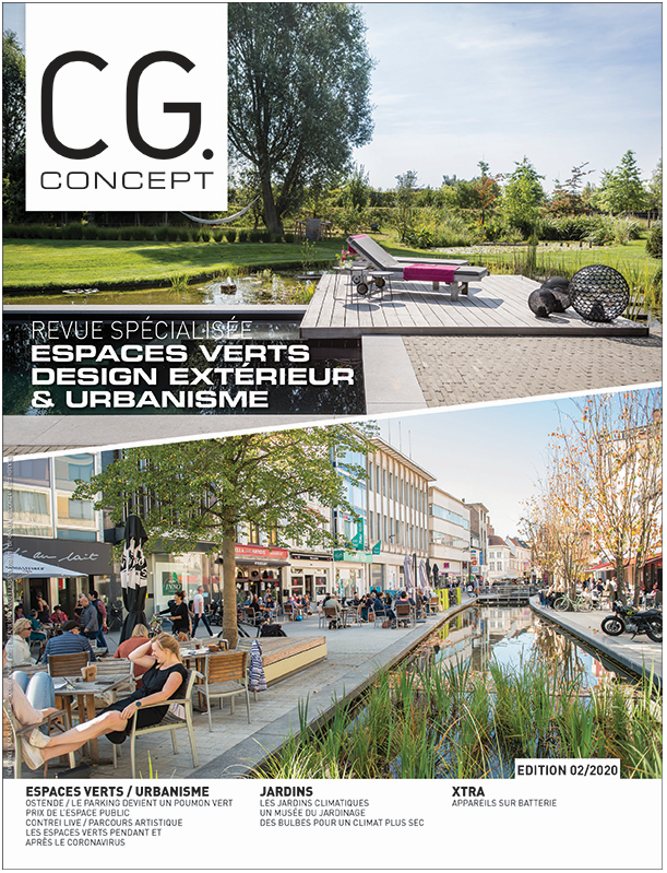 CG CONCEPT nouveau magazine édition 3 2020 septembre octobre espaces verts design extérieur urbanisme jardins extra architecture paysagiste jardins aménagement entretien jardins privés plantation urbain publique technique international matériaux machines