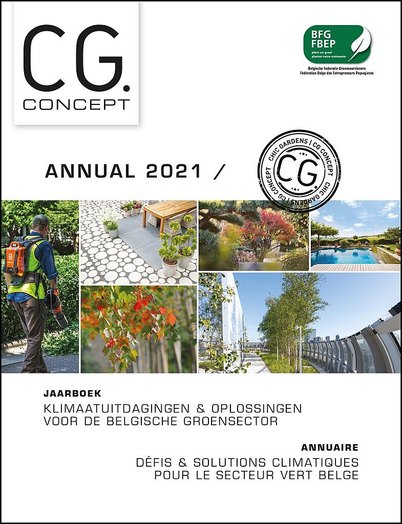 CG Concept est une revue spécialisée pour le secteur vert en Belgique. L'Annuaire 2021 de CG Concept discute les défis et les solutions climatiques pour le secteur vert belge. Maintenant en vente dans la librairie de CG Concept. Profitez d'une livraison gratuite temporairement !