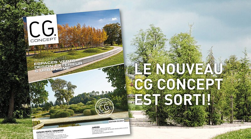 Le nouveau numéro de CG Concept, édition 3 2021, est maintenant en vente ! La revue spécialisée pour le secteur vert belge.