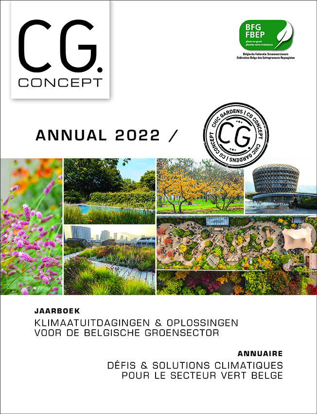 CG Concept Annual 2022 : l'annuaire présente les défis et les solutions climatiques pour le secteur vert belge.