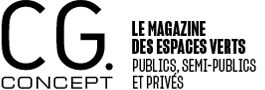 Logo CG Concept. Le magazine des espaces verts publics, semi-publics et privés.