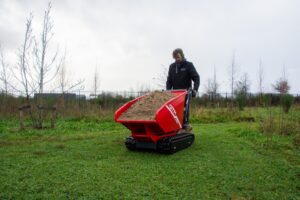 Nouveau dumper GTM Professional avec châssis à chenilles interchangeable.