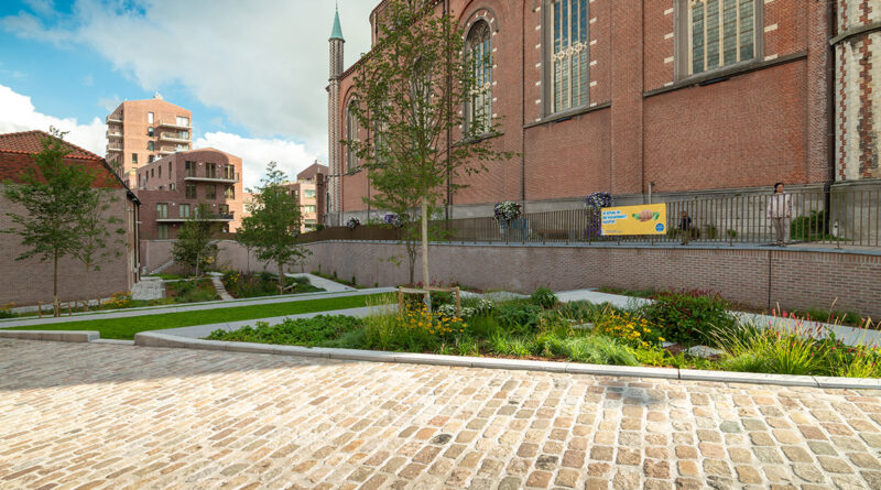 Jardin de l'église de Wetteren : la désimperméabilisation, fondement d'un avenir résilient au changementclimatique