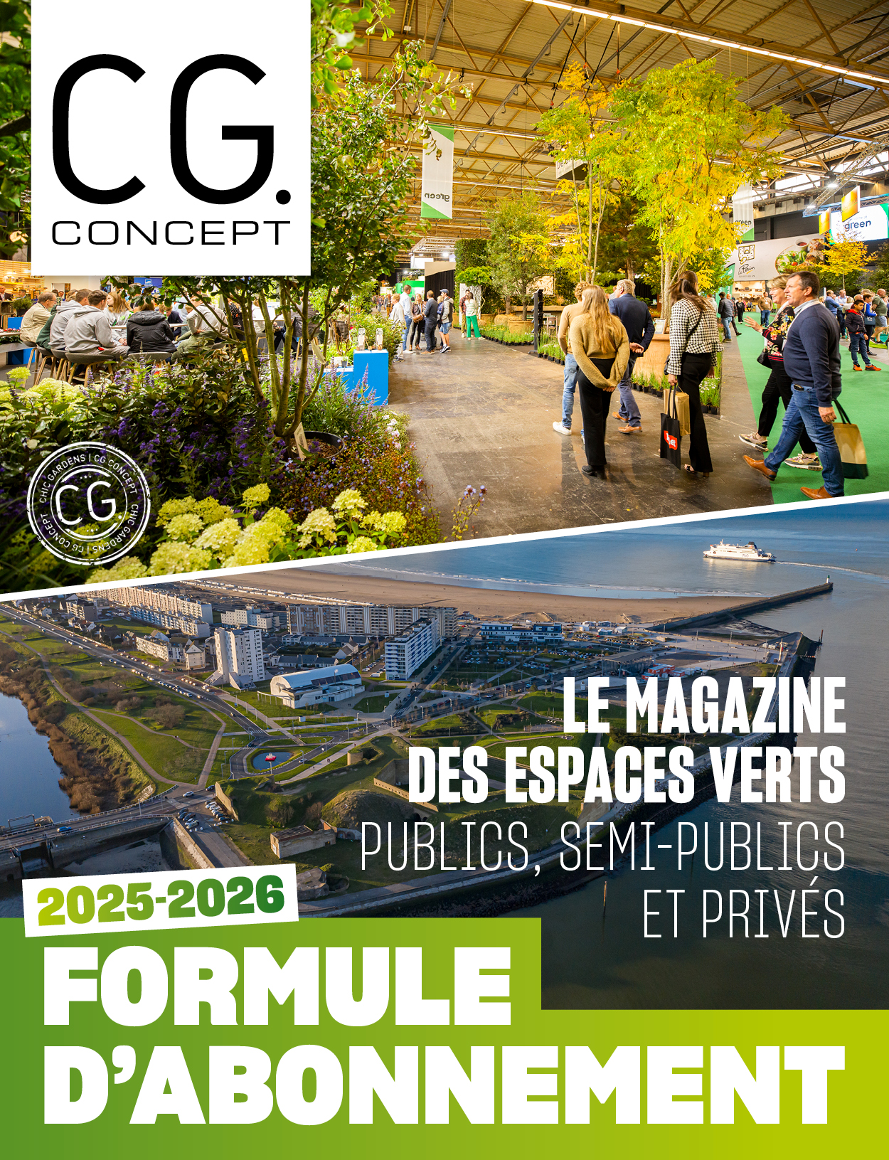 Formule d'abonnement CG Concept 2025-2026: la revue spécialisée sur les espaces verts publics, semi-publics et privés