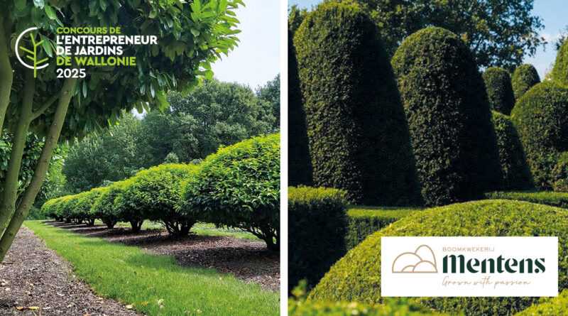 Pépinière Mentens, nouveau partenaire d’or du Concours de l’Entrepreneur de Jardins de Wallonie