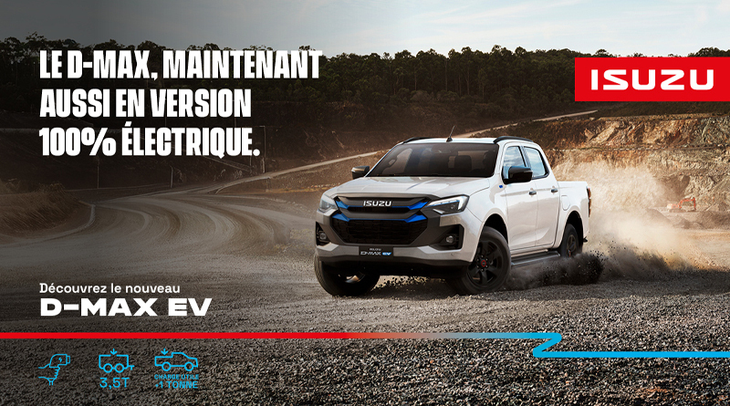 Avec le D-MAX EV, ISUZU associe sa réputation forgée depuis des années en matière de fiabilité inégalable à la puissance silencieuse de la conduite électrique.