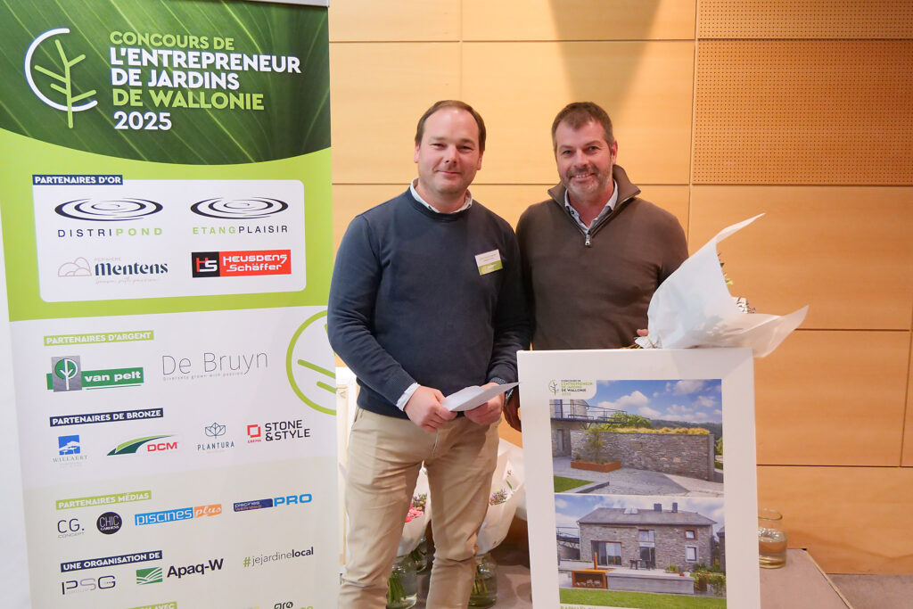 Les lauréats 2025 du Concours de l’Entrepreneur de Jardins de Wallonie
