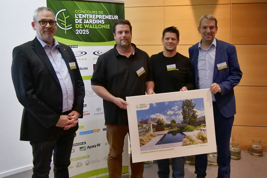 Les lauréats 2025 du Concours de l’Entrepreneur de Jardins de Wallonie