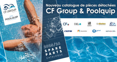 CF Group Benelux et Poolquip présentent leur nouveau catalogue de pièces détachées 2025-2026. Il s’agit d’un ouvrage de référence complet destiné aux constructeurs de piscines, entrepreneurs de jardins, installateurs et entreprises de maintenance.
